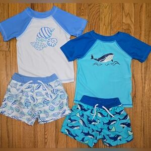(2) NWOT 18 Month Floatmini Rashguard Swimsuit